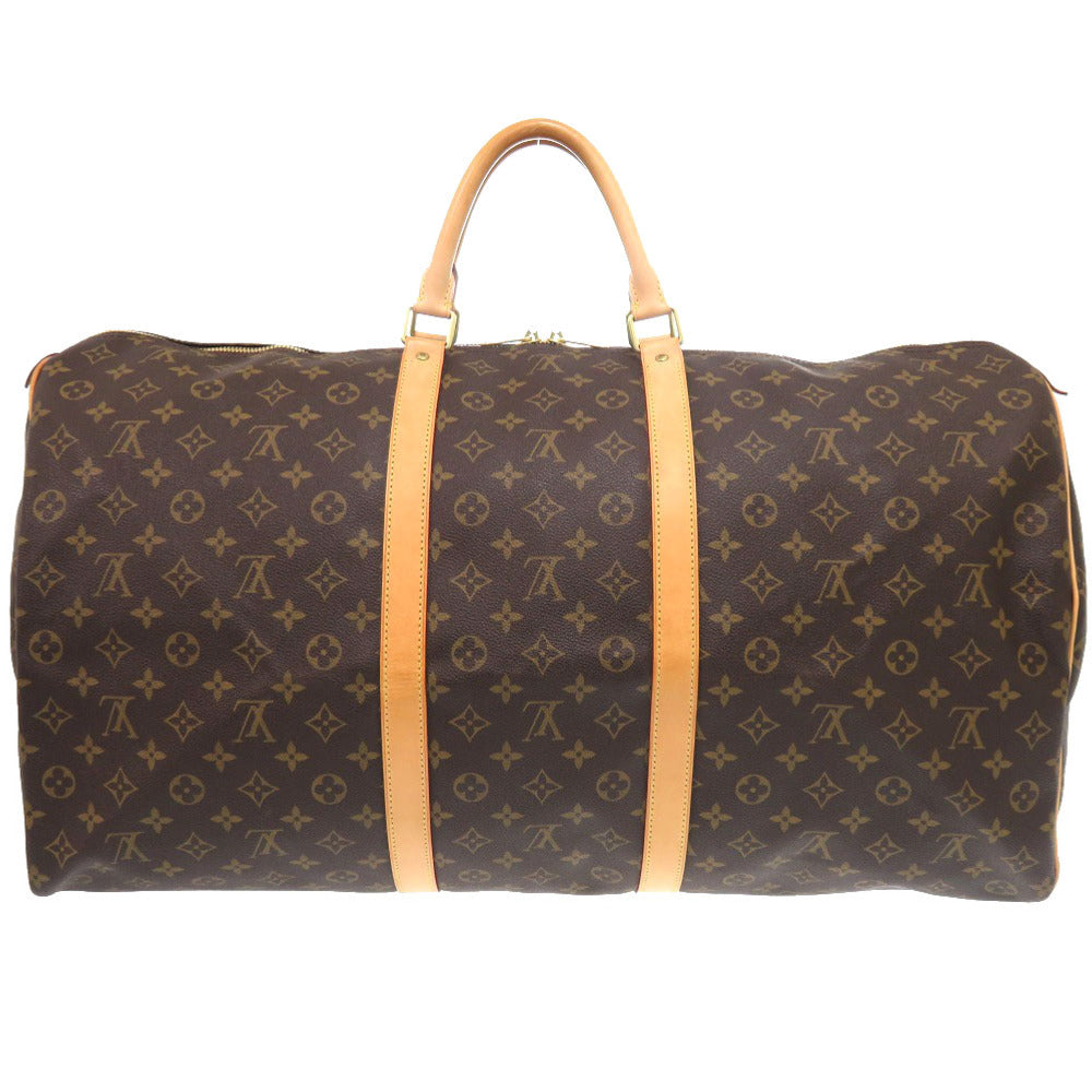 Louis Vuitton Boston Duffel M41422 Keepall 60 Monogram Canvas Brown Travel Bag