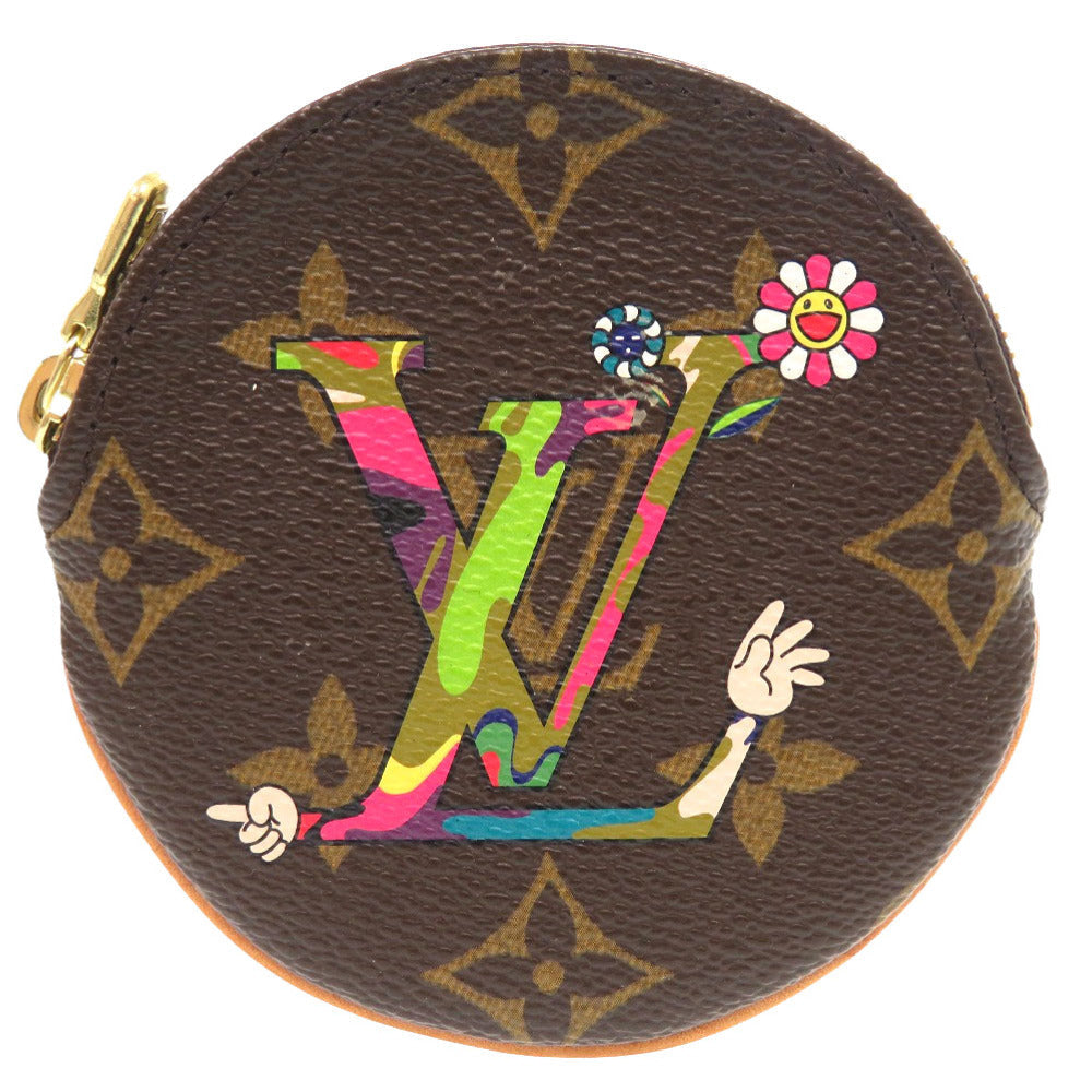 Louis Vuitton Coin M95563 Hand by Takashi Monogram Canvas Brown Handbag
