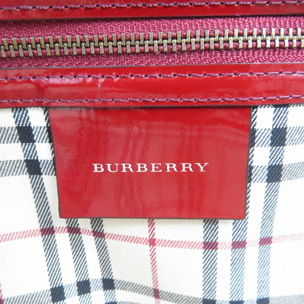 Burberry Tote Bag Bordeaux Women Leather Patent