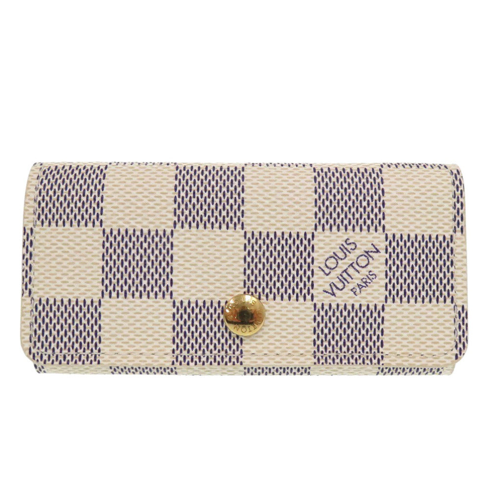 Louis Vuitton Key holder N60020 Damier Canvas Gray Key Chain