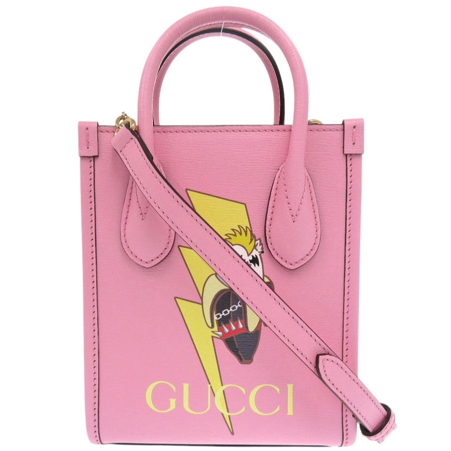 Gucci Bananya collaboration Leather Pink Handbag 6K1552Lzz5R5
