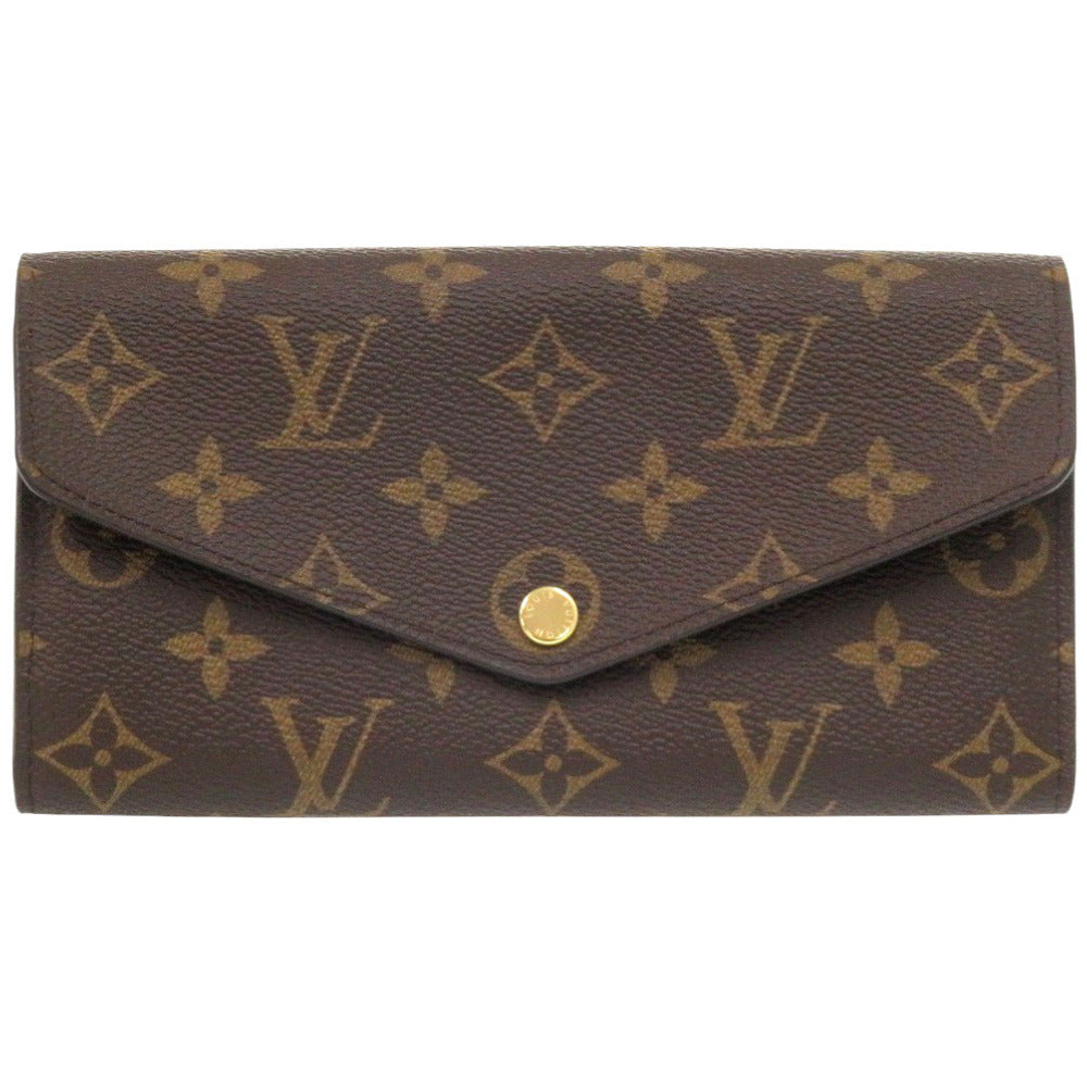 Louis Vuitton Long Purse M60531 Portefeuille Sarah Monogram Canvas Brown Wallet Case