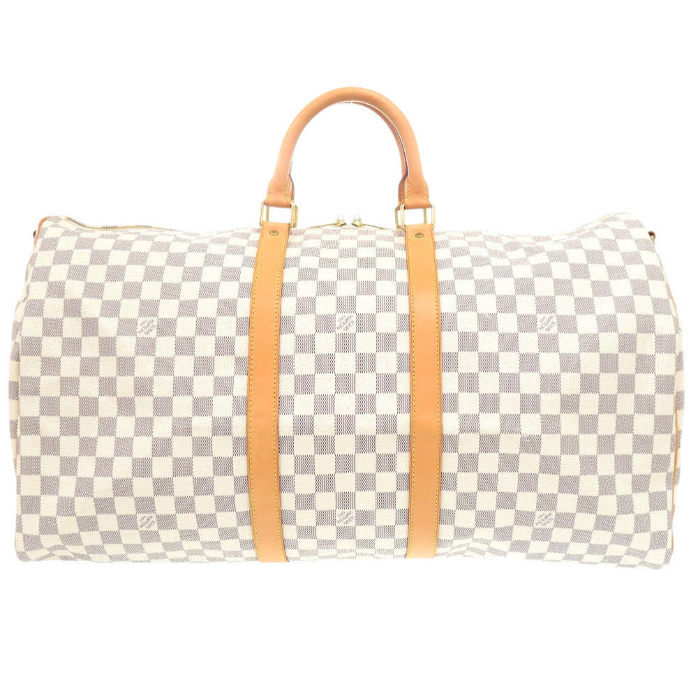 Louis Vuitton Boston Duffel N41429 Damier Azur Canvas White Travel Bag 6K1583Ieb6A6