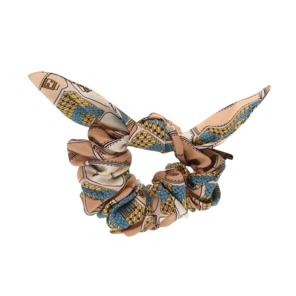 Fendi Hair Accessory Silk Multi Shush Zucca General Pattern Travel Bag