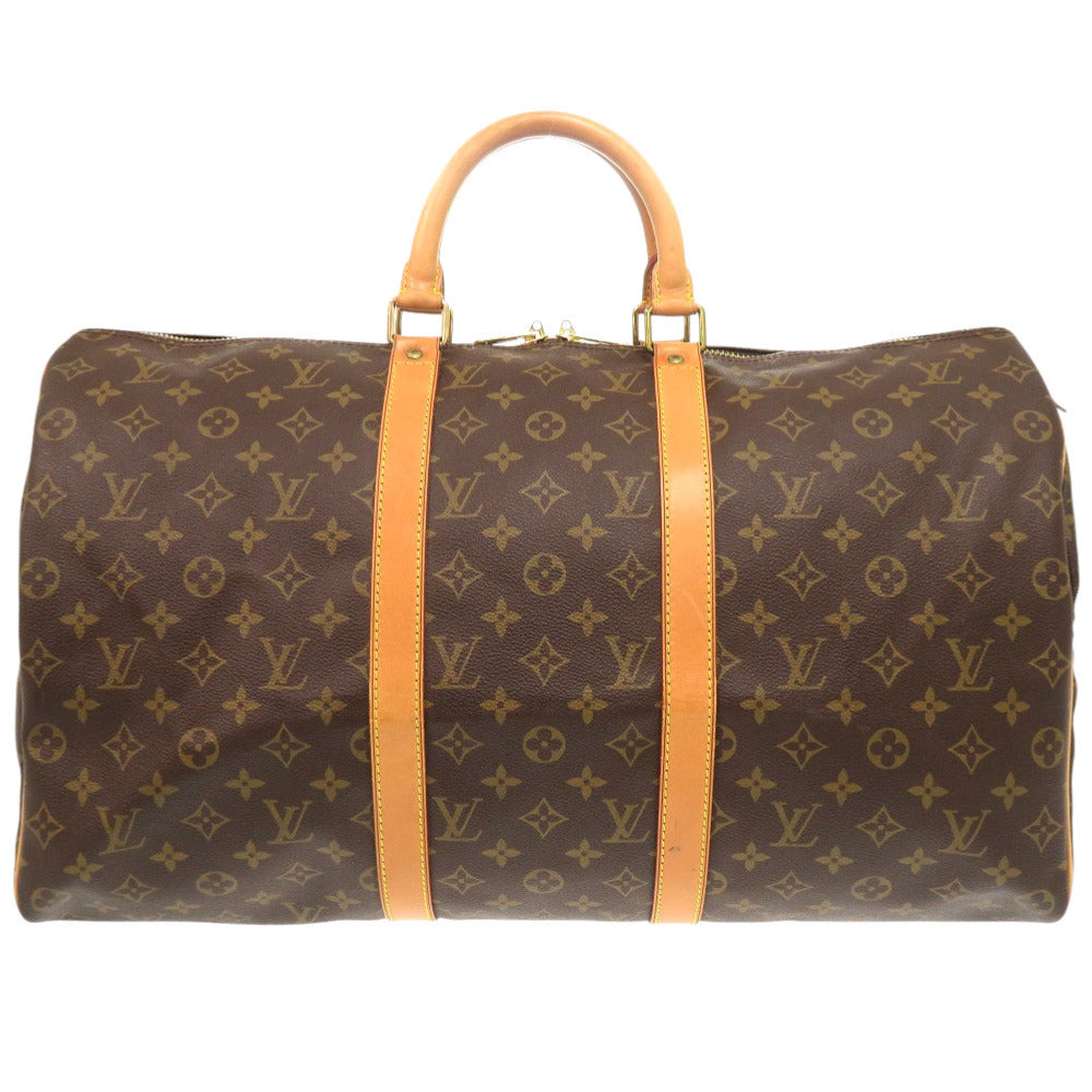 Louis Vuitton Boston Duffel M41426 Keepall 50 Monogram Canvas Brown Travel Bag 6K1913Lg5A11