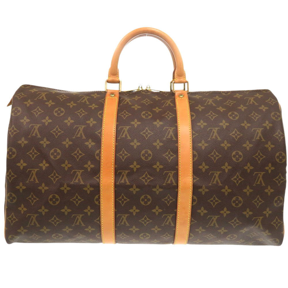Louis Vuitton Boston Duffel M41426 Keepall 50 Monogram Canvas Brown Travel Bag 6K1913Lg5A11