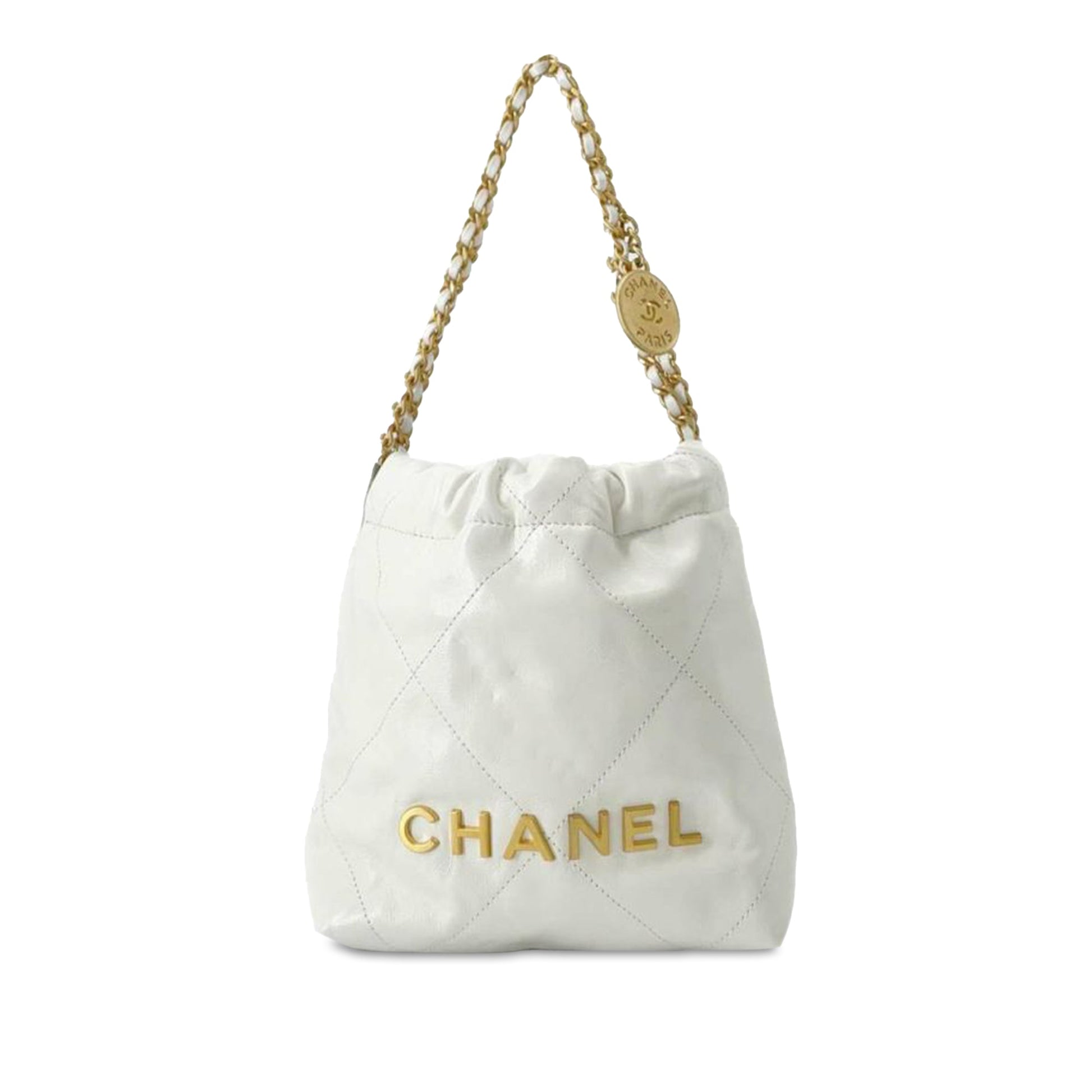 CHANEL Calfskin Mini 22 Satchel