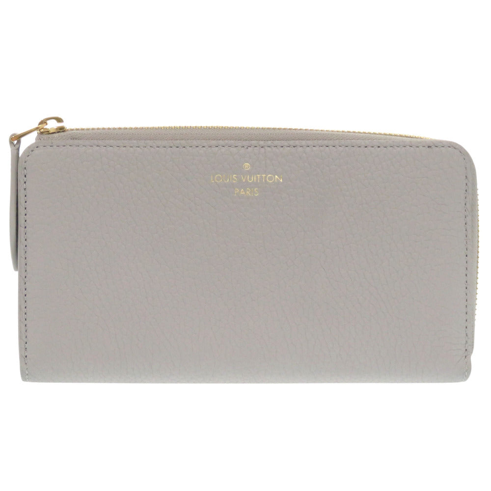 Louis Vuitton Long Purse M83654 Trion Flint Leather Gray Wallet Case