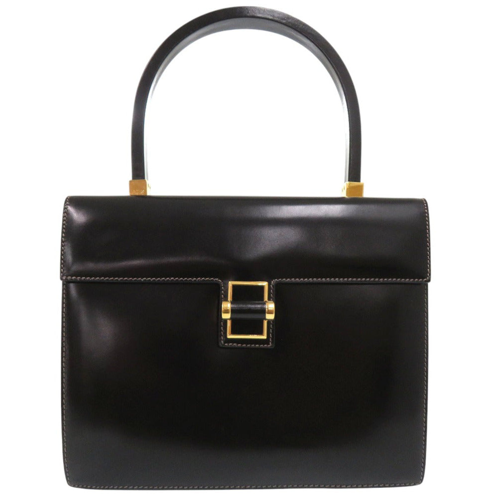 Gucci Old Turnlock Formal Leather Black Handbag