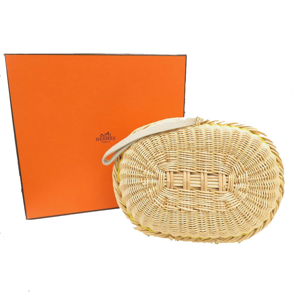 Hermes Clutch Bag Straw Taurillon Clemence Kle Petite Minodiaire