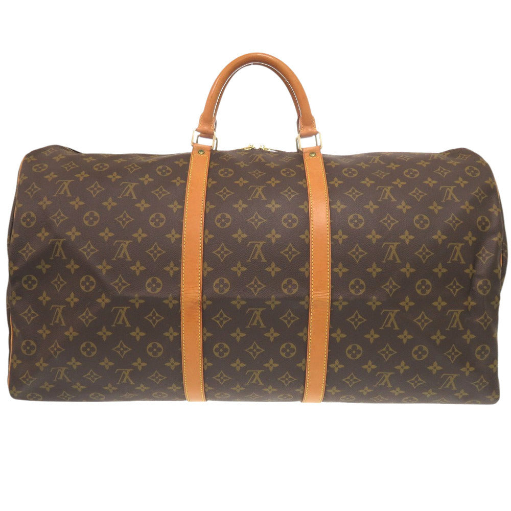 Louis Vuitton Boston Duffel M41422 Keepall 60 Monogram Canvas Brown Travel Bag 6L1028Bg5A13