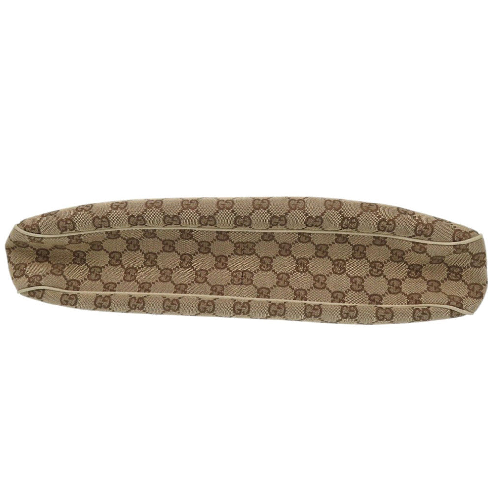 Gucci GG Leather Canvas Beige Tote Bag