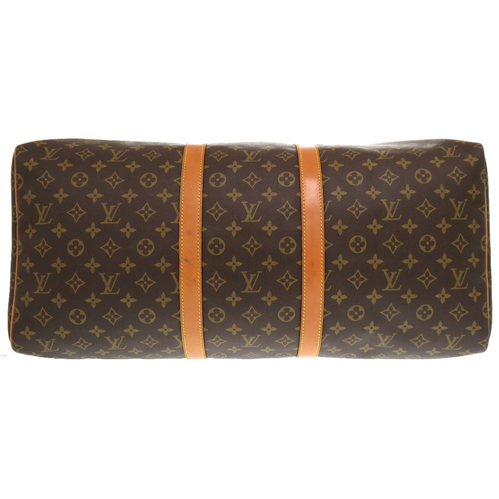 Louis Vuitton Boston Duffel M41424 Keepall 55 Monogram Canvas Brown Travel Bag 6L1248Gl5A11