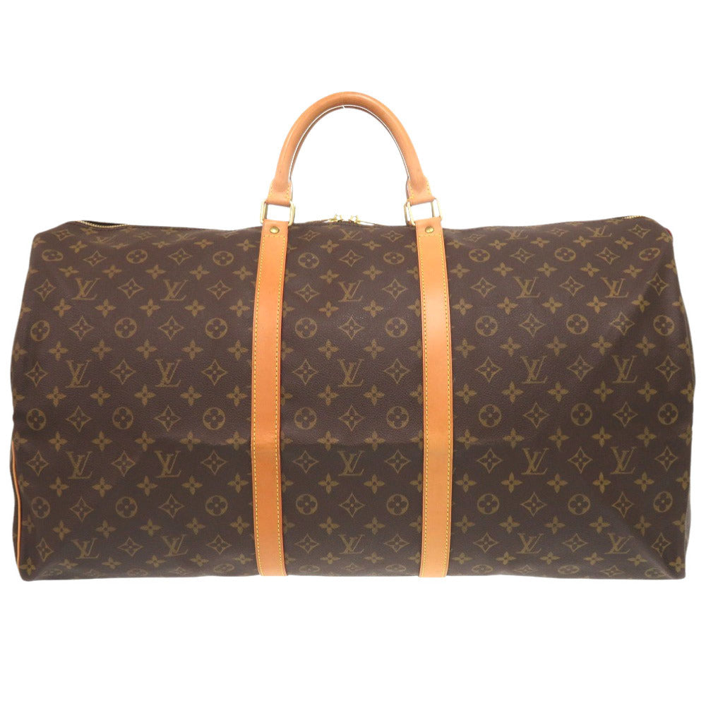 Louis Vuitton Boston Duffel M41422 Keepall 60 Monogram Canvas Brown Travel Bag 7