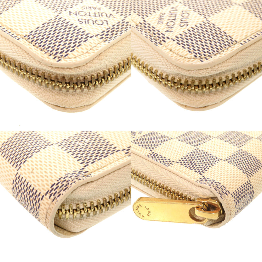 Louis Vuitton Long Purse M60019 Damier Azur Canvas Wallet Case