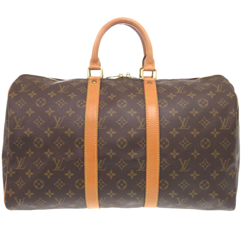 Louis Vuitton Boston Duffel M41428 Keepall 45 Monogram Canvas Brown Travel Bag 6L1333Bs5A8