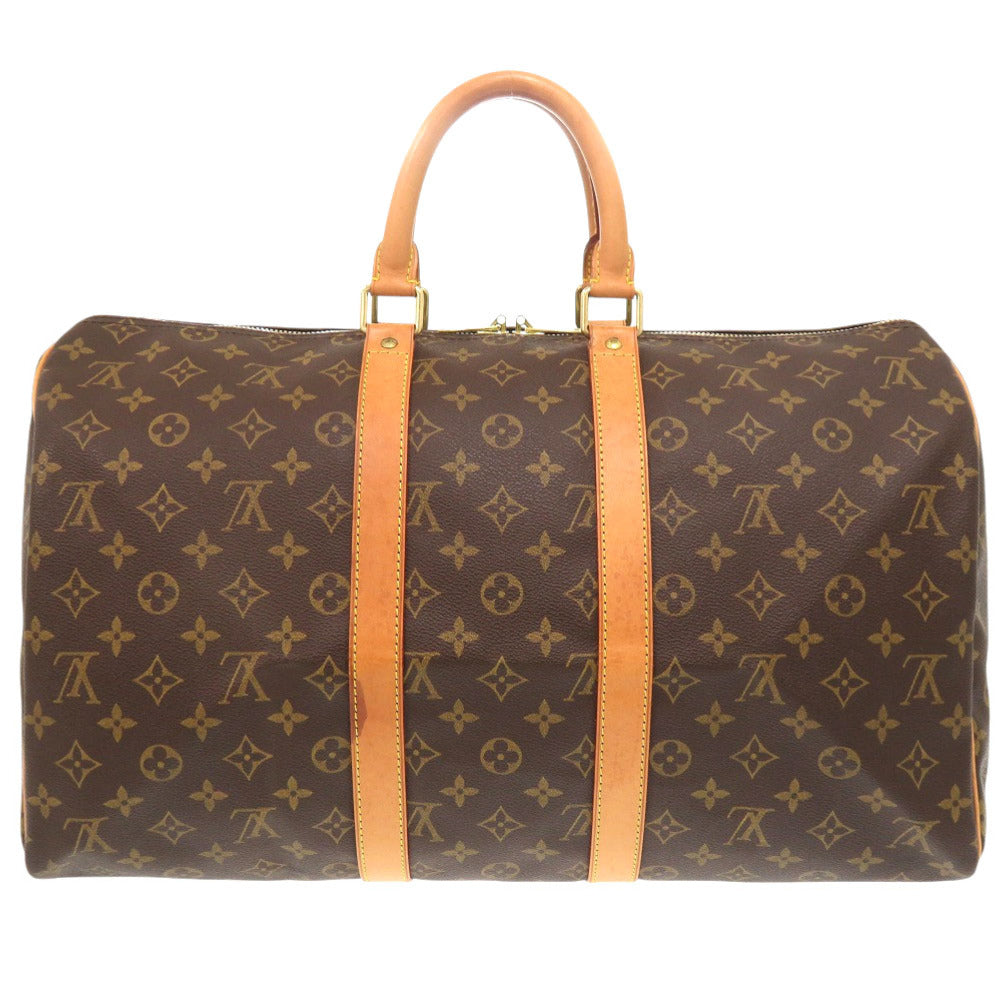 Louis Vuitton Boston Duffel M41428 Keepall 45 Monogram Canvas Brown Travel Bag 6L1352La5A11