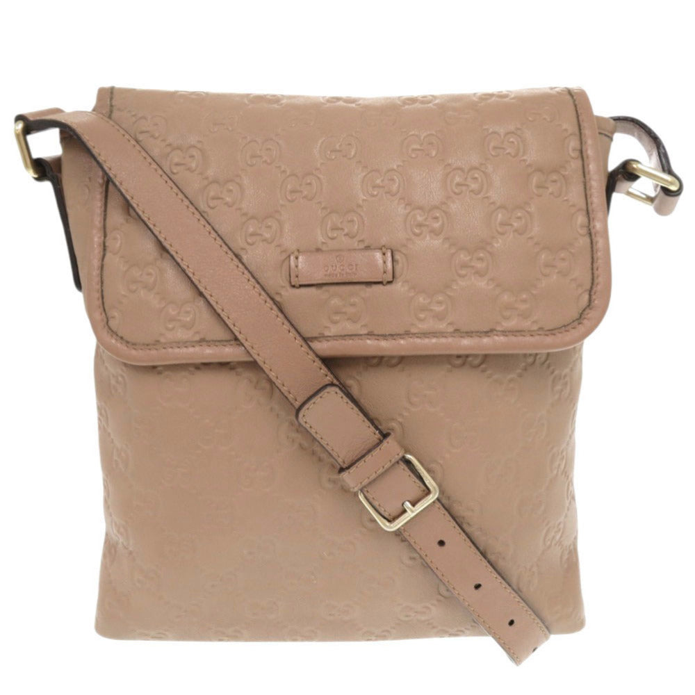 Gucci Guccisima Leather Beige Pink Shoulder Bag