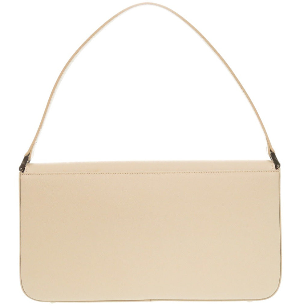Burberry With Women Handbag Leather Beige Logo Travel Bag