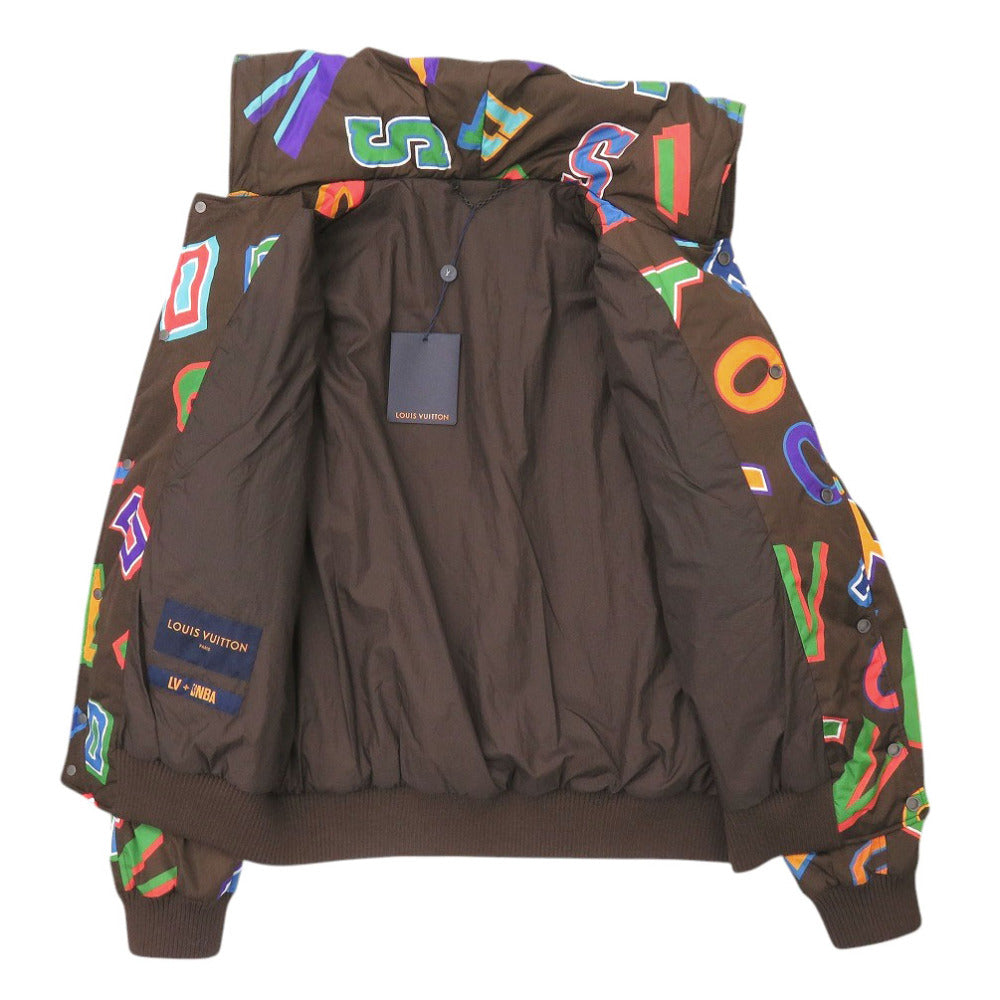 Louis Vuitton Blouson RM212M 21AWxNBA Letter Blouson Nylon Brown Handbag