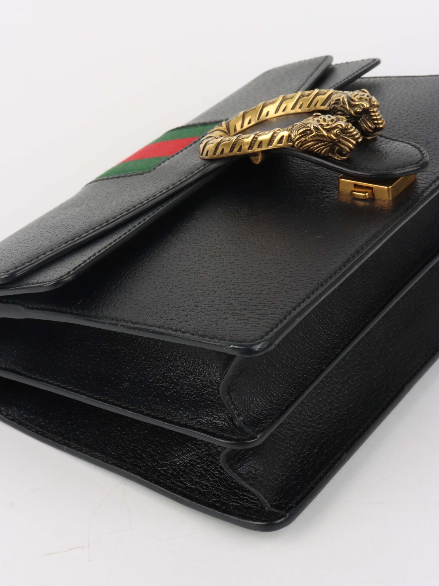 Gucci Small Black Dionysus Web Bag.