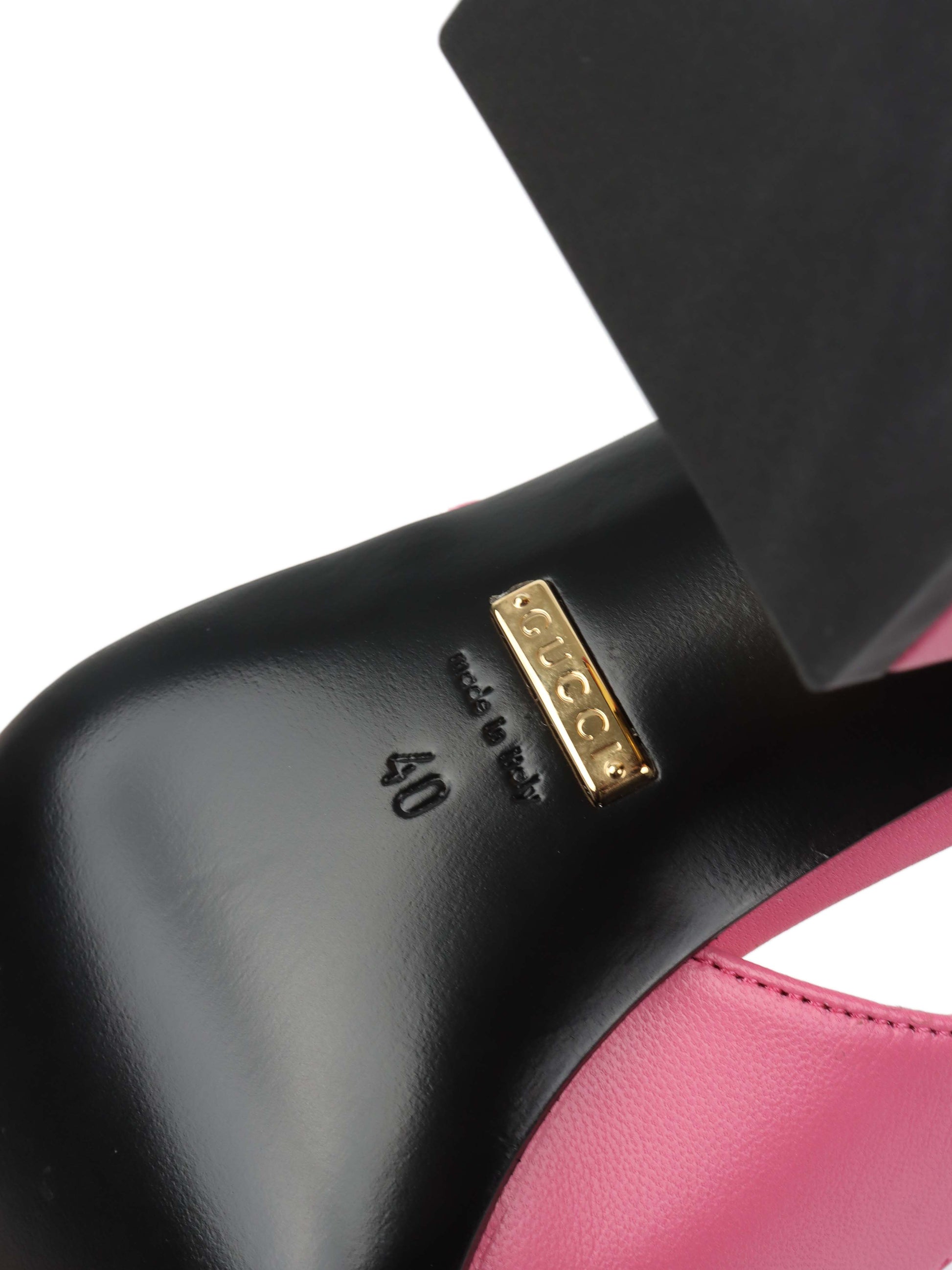 Gucci Pink Horsebit Slingback Pumps.