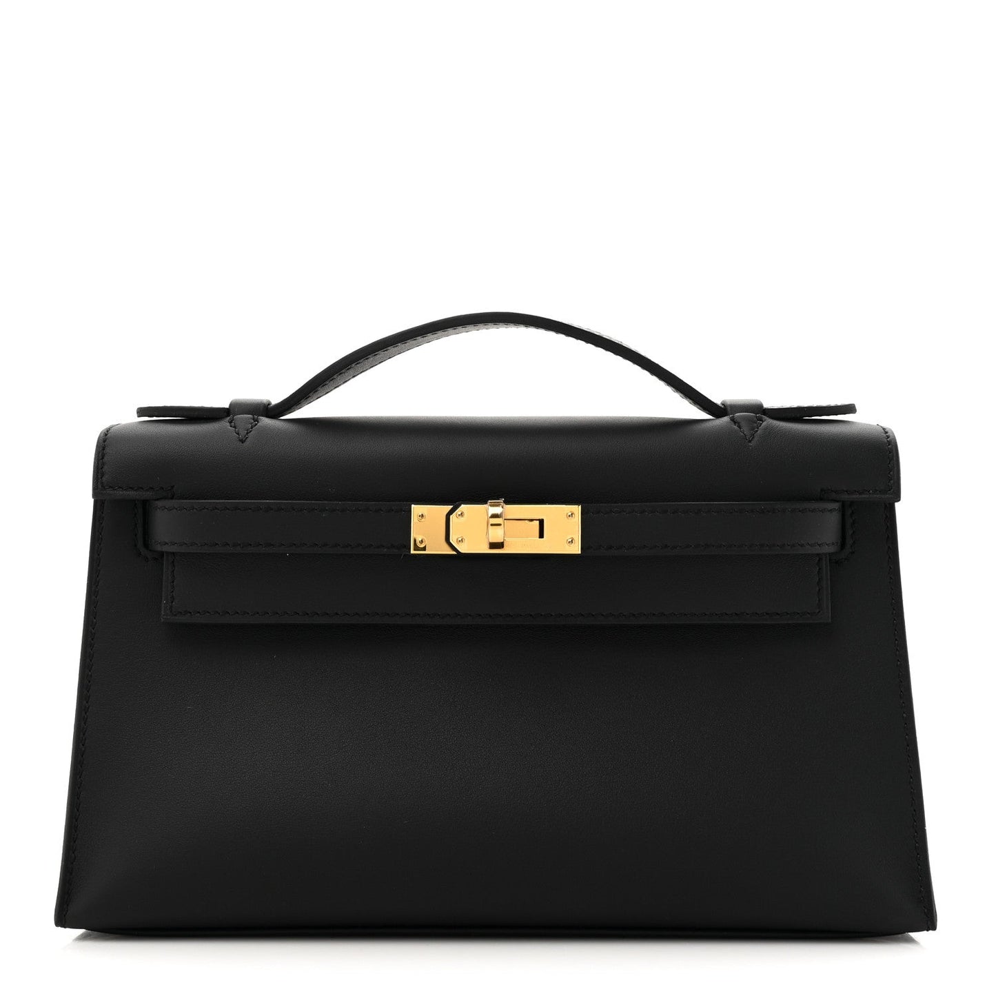Hermes Swift Kelly Pochette Clutch Black Clutch Bag