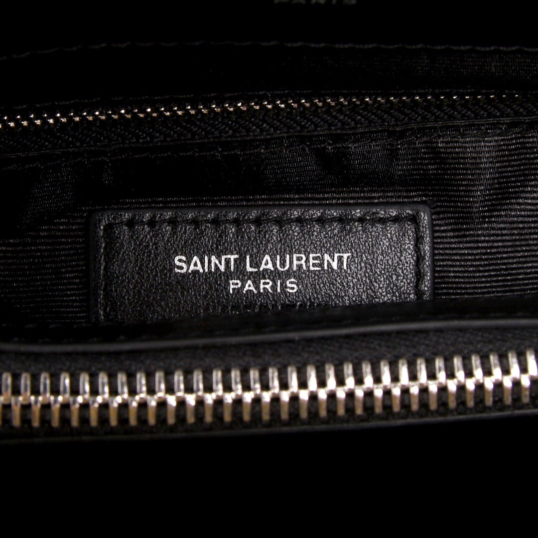 YSL Saint Laurent Loulou MatelassÃ© "Y" 9.8in 23cm Black Small Chain Handbag Ysl 494699Dv7261000