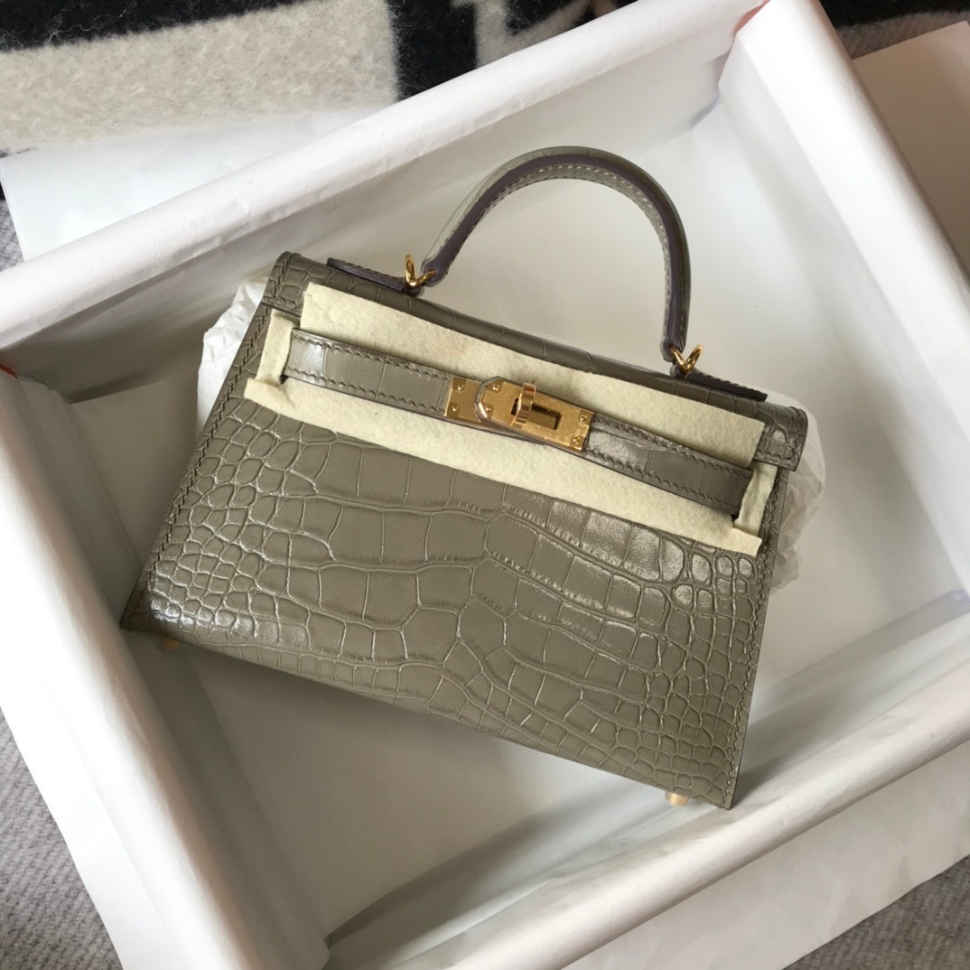 Top Quality Kelly Grey For Women Toned Gold Travel Bag