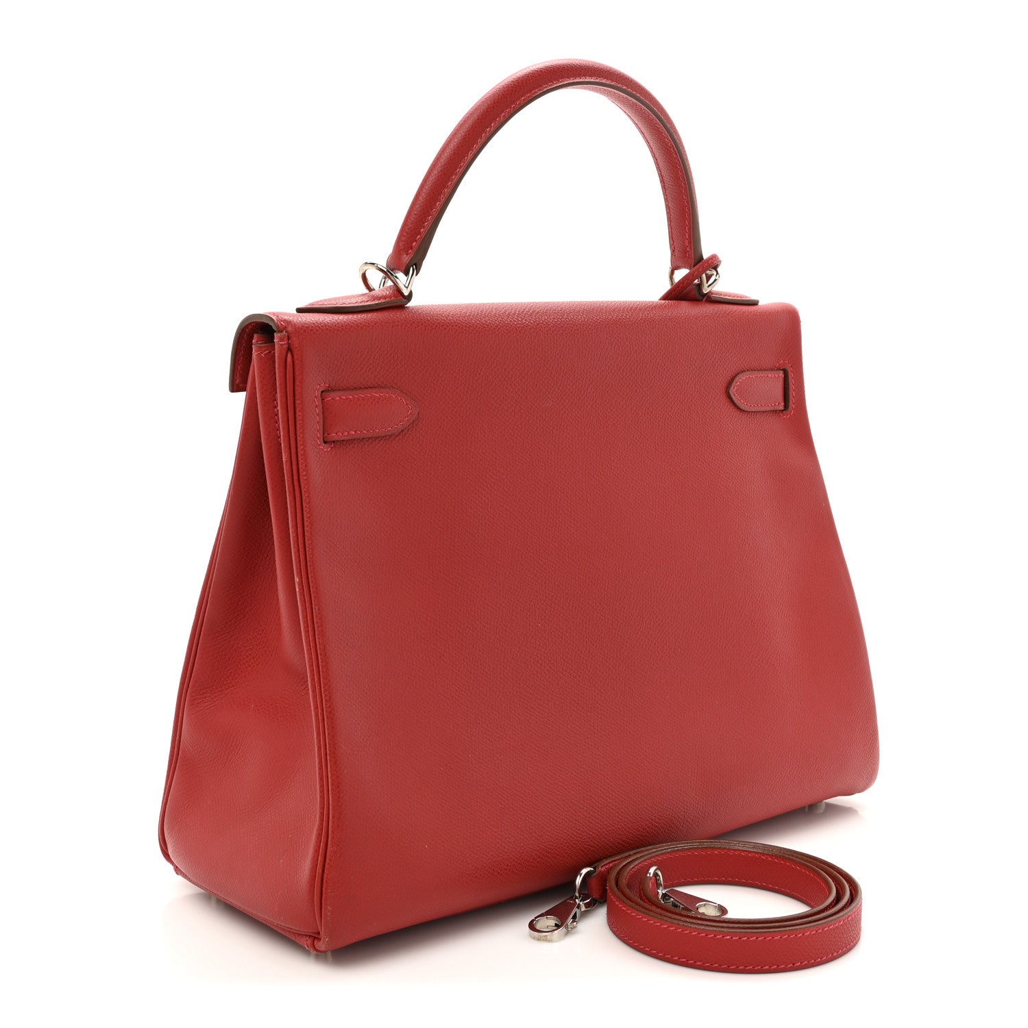 Hermes Epsom Kelly Retourne Rouge Vif Handbag Travel Bag Rouge Vif 1745869