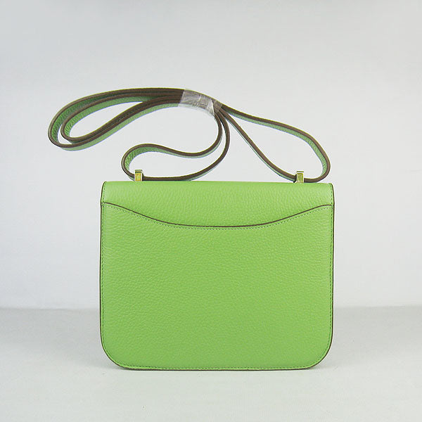 Hermes Luxury Constance Cowskin Bag H Golden Leather Green Travel Bag
