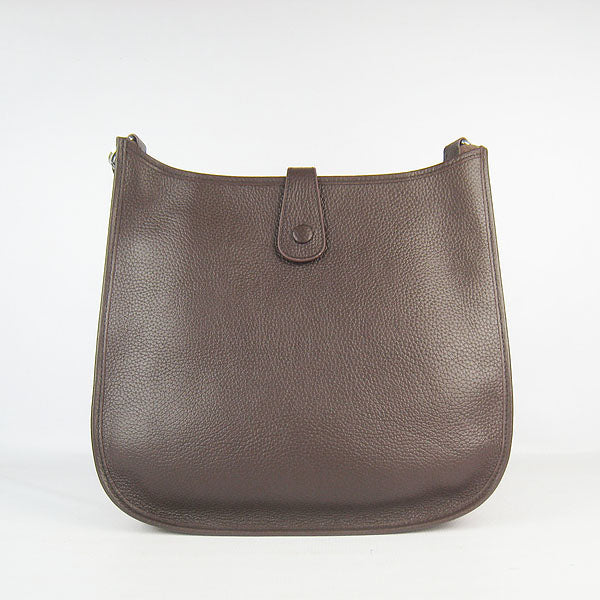 Hermes Luxury Evelyne I Handbag Dark Coffee Travel Bag