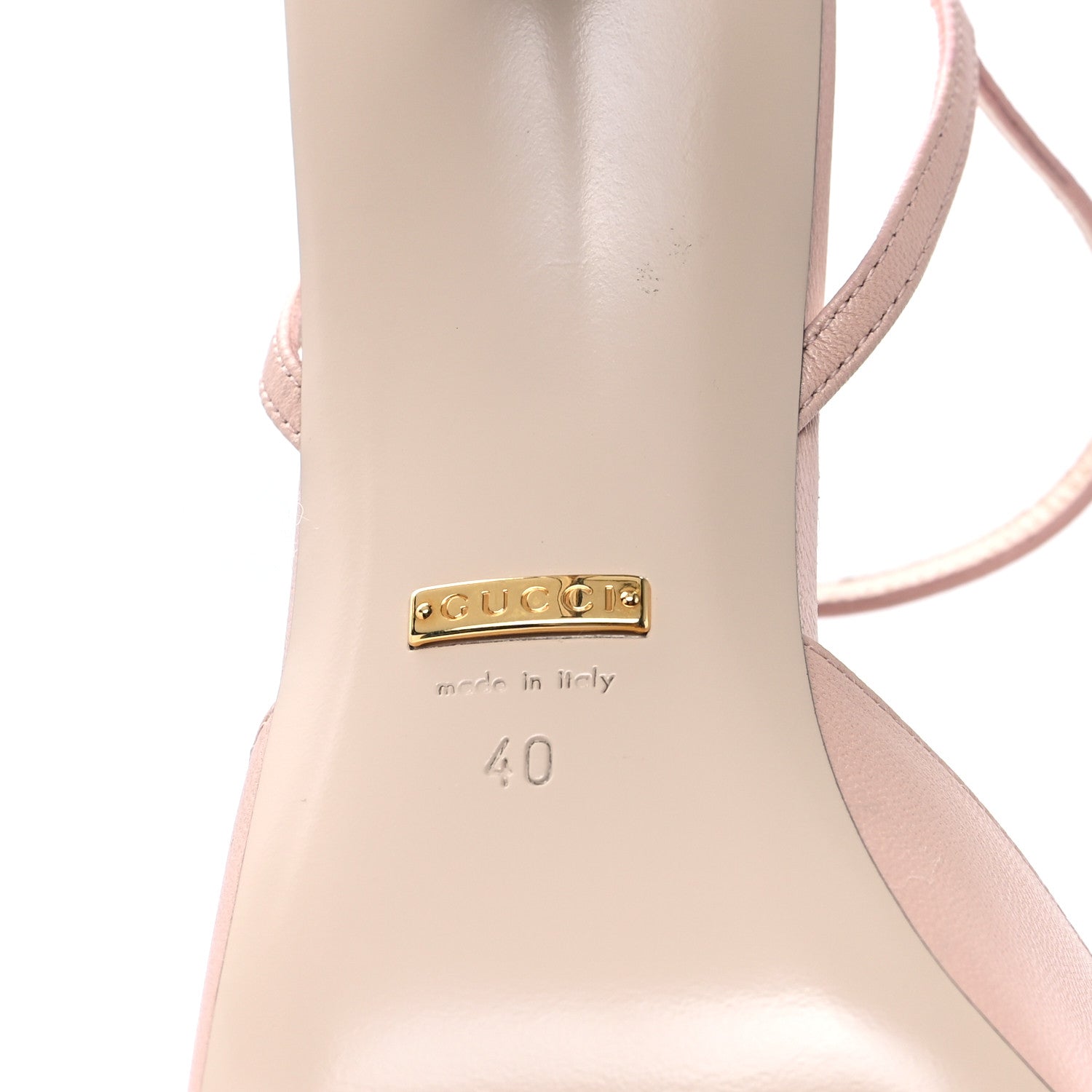 Gucci Malaga Kid Blondie 85mm Slingback Sandals 40 Perfect Pink