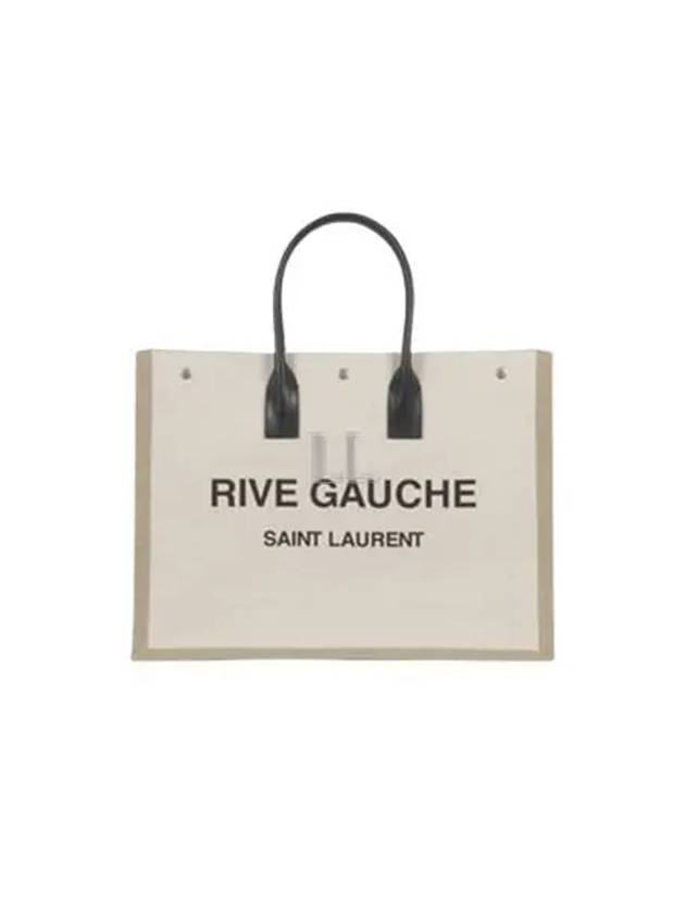 YSL Saint Laurent Saint Laurent Trending Rive Gauche Smooth Large Leather Canvas Tote Bag