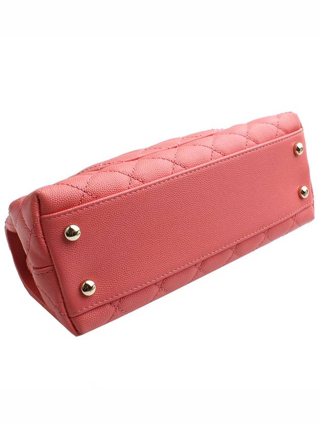 Coco Handle Coral Pink Small Tote and Crossbody Bag Chanel