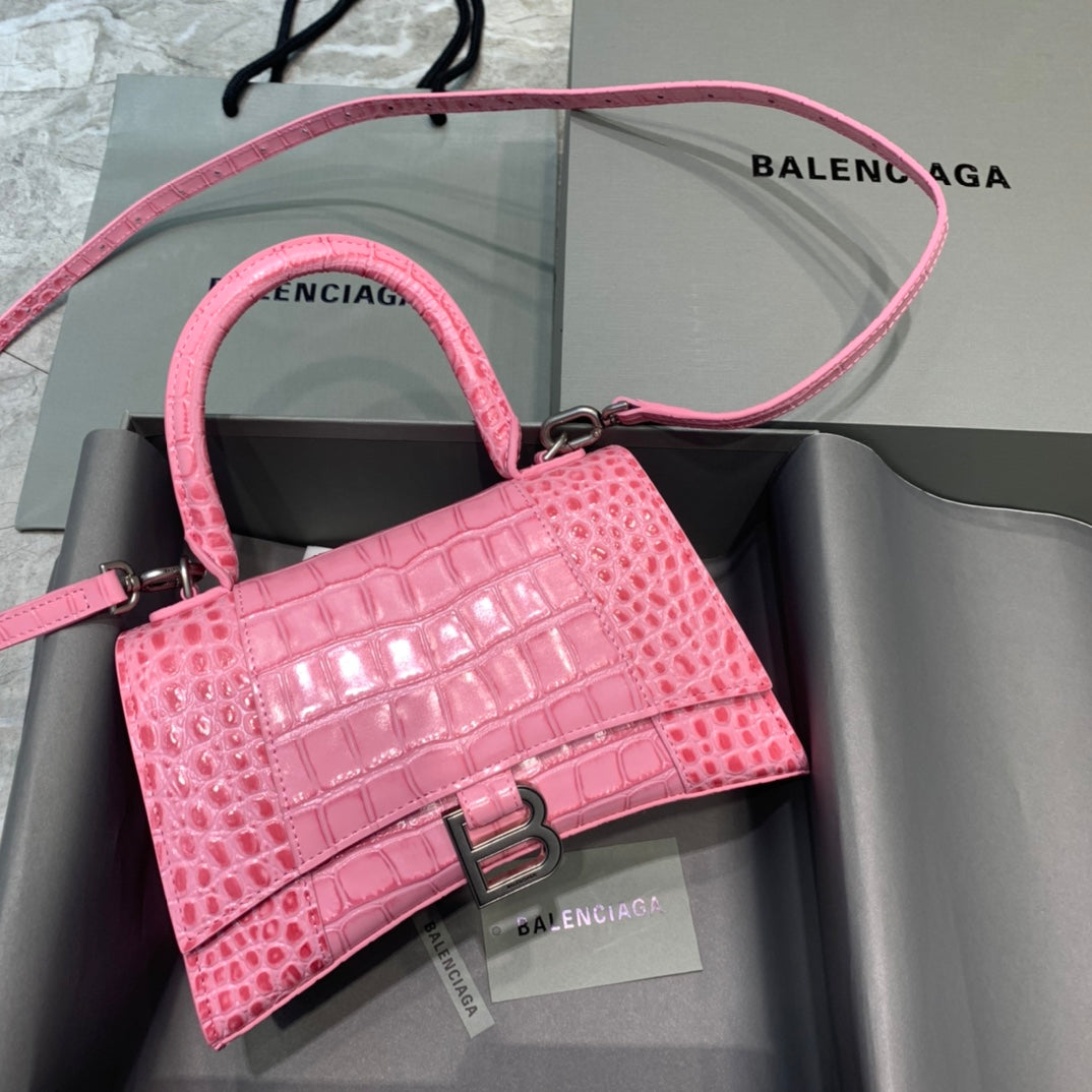 Top Quality Hourglass Handbag In Dark For Pink Small Travel Bag