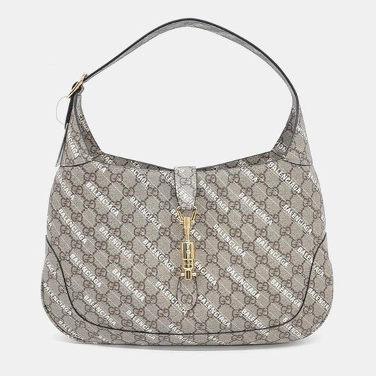 Gucci x Luxury Balenciaga Trending GG Supreme Beige Medium Shoulder Bag