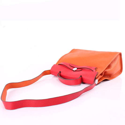 Hermes Luxury Herbag Way Orange Travel Bag