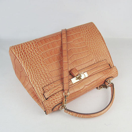 Hermes Luxury Kelly Ladies Crocodile Handbag Travel Bag