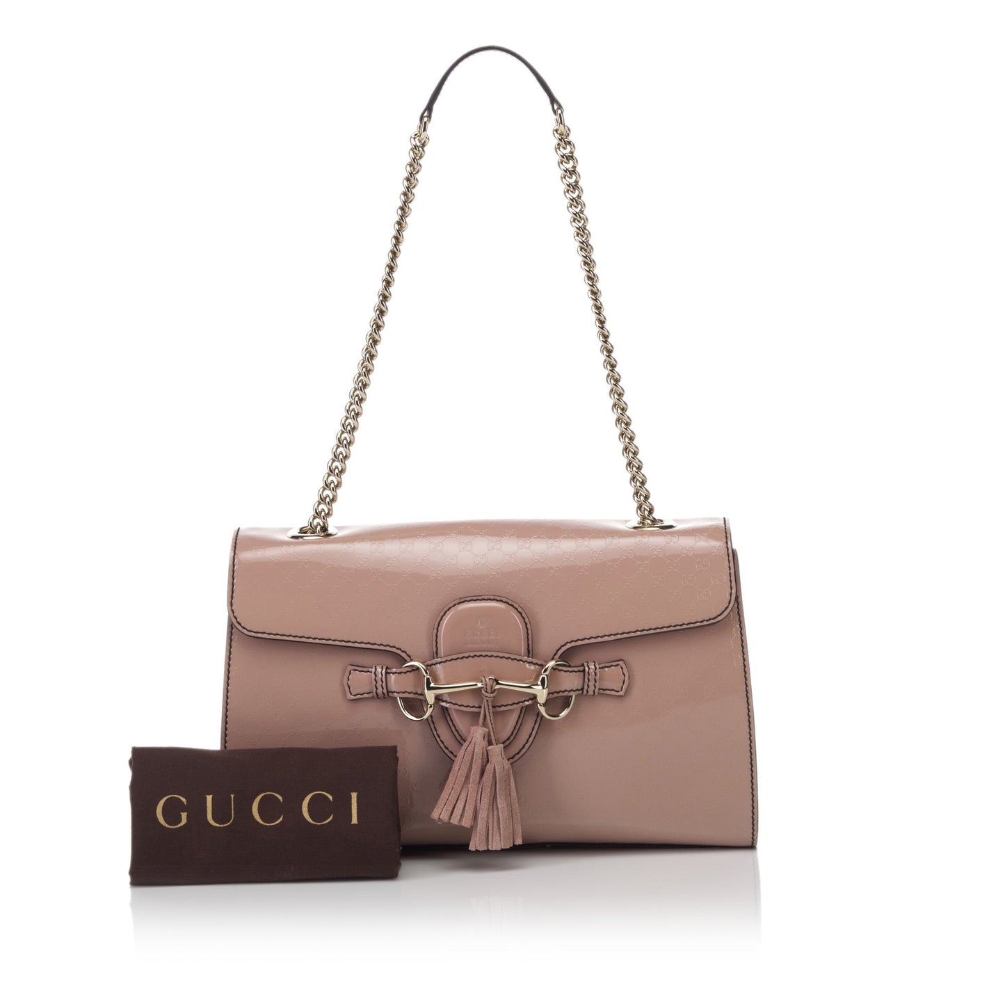 Gucci Emily ssima Patent Bag Leather Shoulder Bag