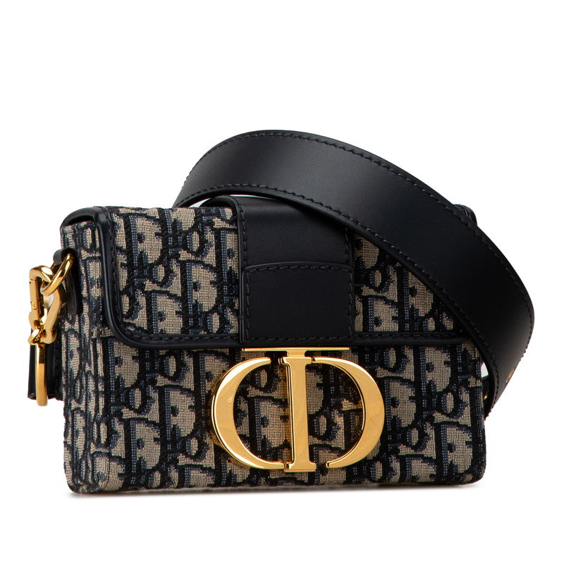 Dior Montaigne Oblique Jacquard Shoulder Bag Leather