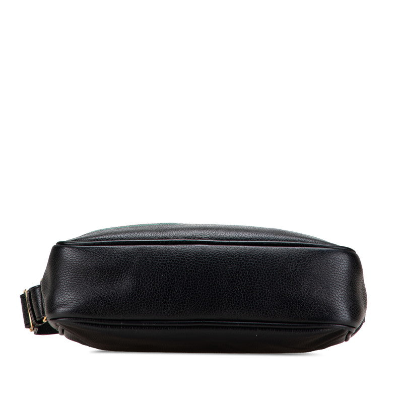 Gucci Print Shoulder Bag Leather Logo Bag 1