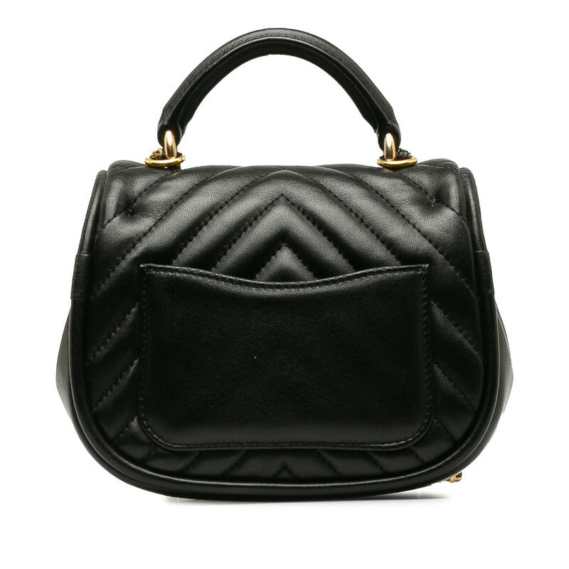 Chanel Coco Mark V Stitch Leather 2Way Shoulder Bag