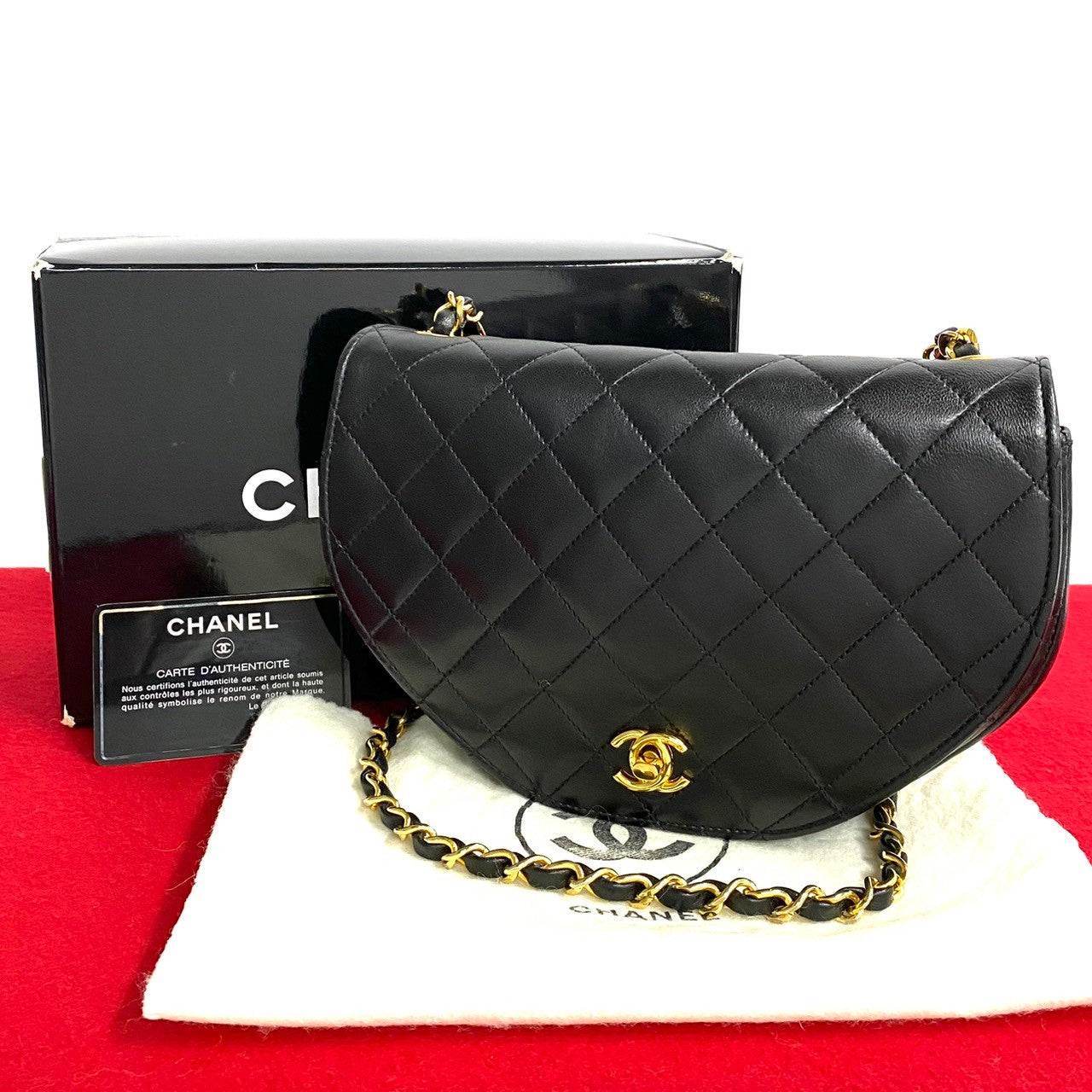 Chanel Matelasse Lambskin Shoulder Bag 61