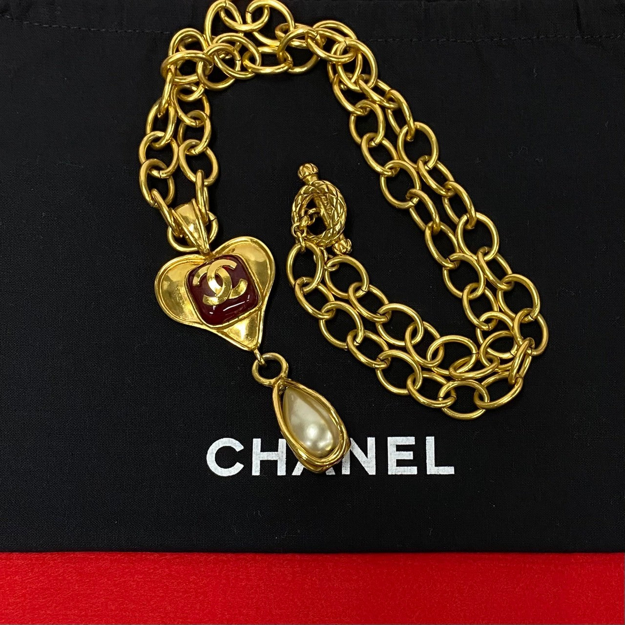 Chanel Heart Pendant Necklace