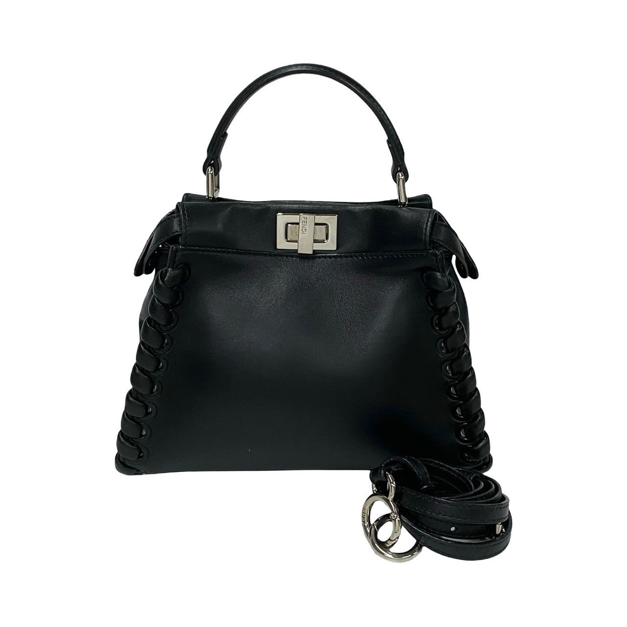 Fendi Peekaboo Iconic 2Way Bag Leather Travel Bag