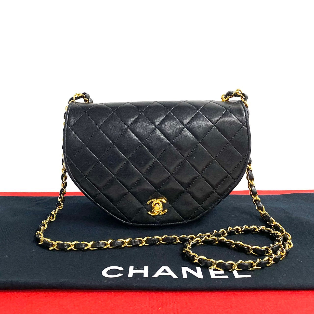 Chanel lambskin Matrasse Black Shoulder Bag 6Sbg Wz421404