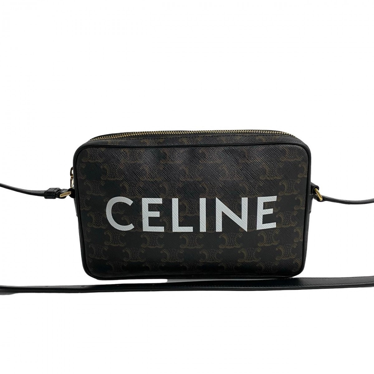 Shoulder Bag , Pvc Triomphe Messenger Women Leather Black