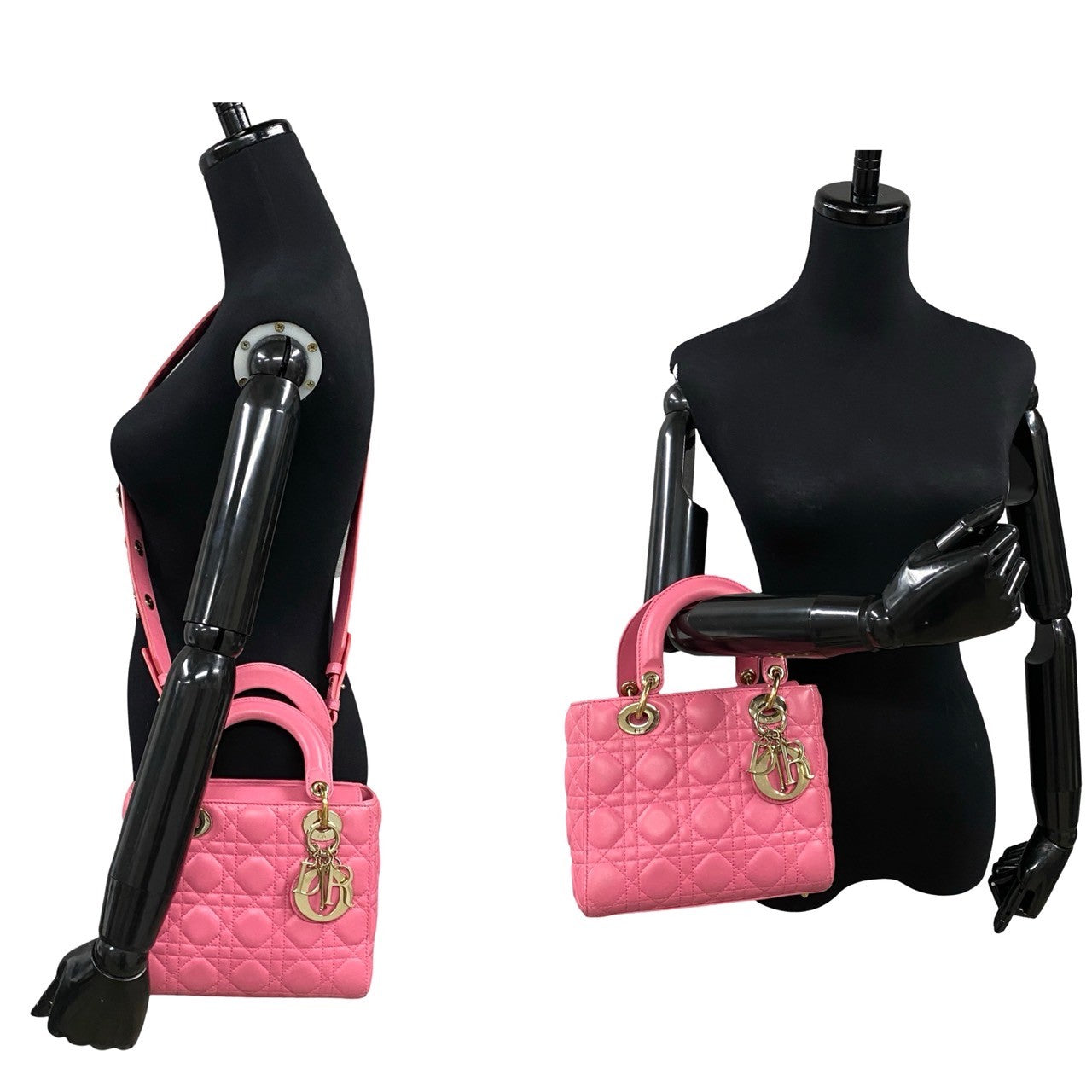 Dior Christian My Lady 2Way Bag Lambskin Travel Bag