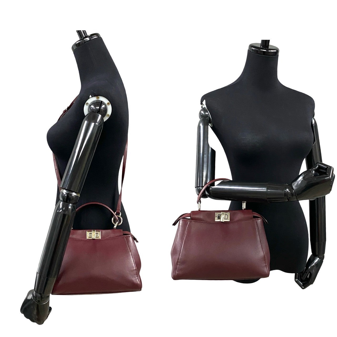 Fendi Peekaboo 2Way Bag Leather Travel Bag 2Way Bag 2